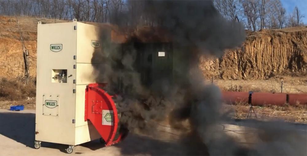 除塵器無(wú)焰泄爆實(shí)驗(yàn)